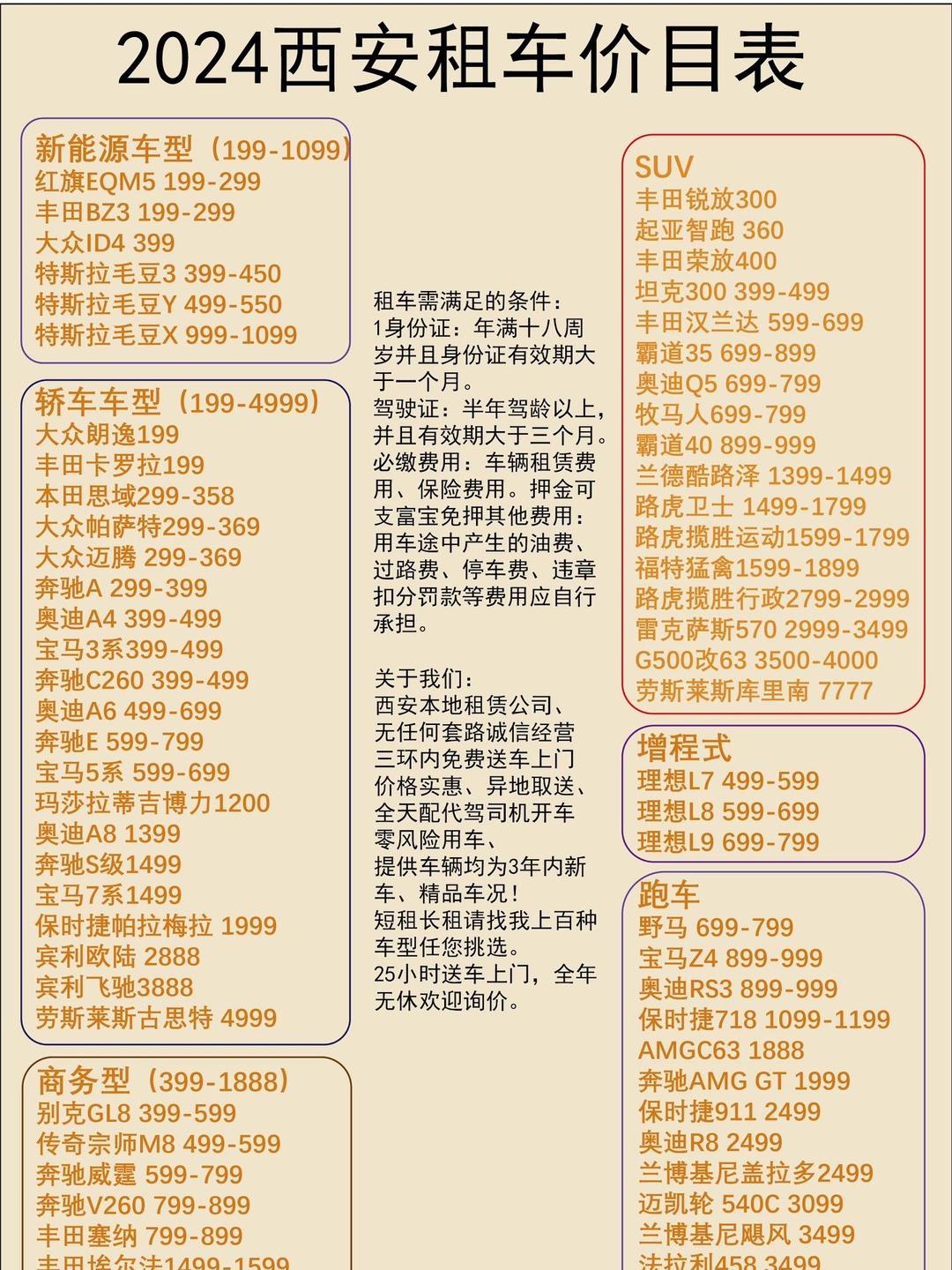 西安十大租车公司2025年排行榜前十名榜单出炉