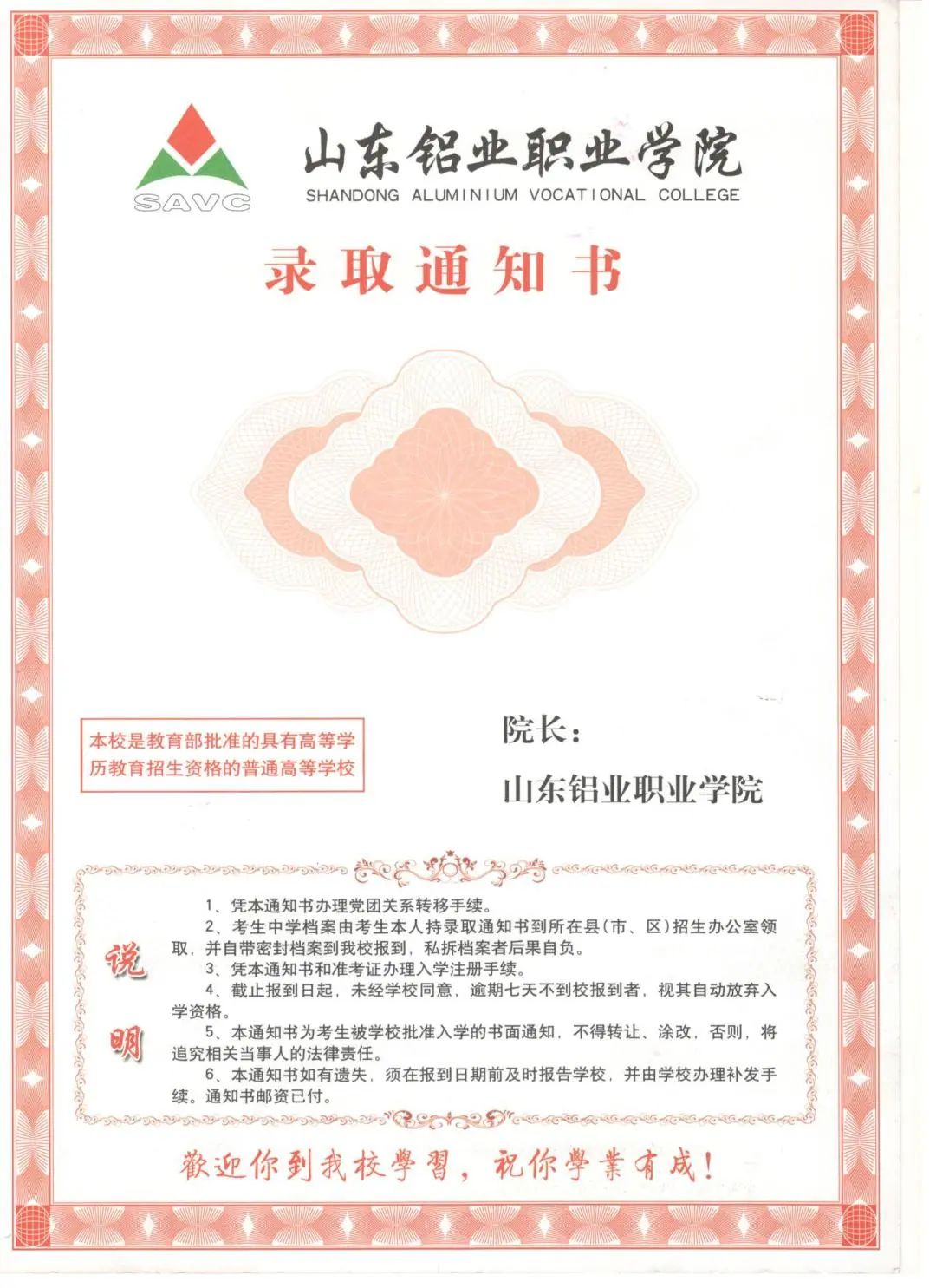 2025年山东铝业职业学院招生章程