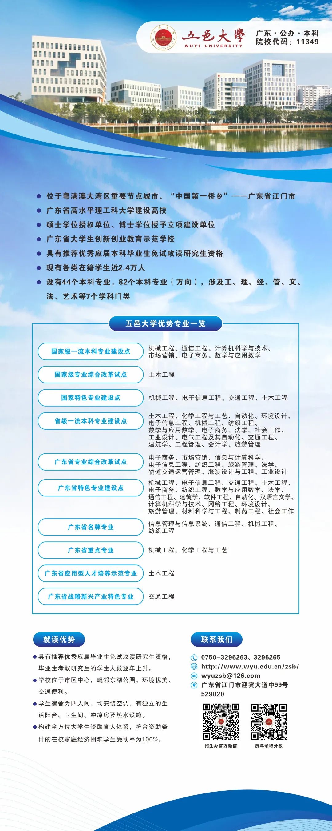 2025年五邑大学招生章程