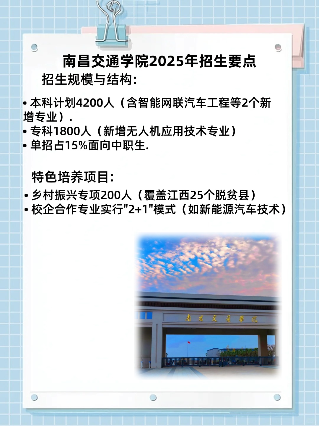 2025年南昌交通学院招生章程