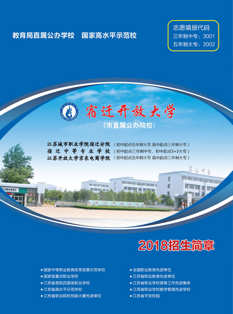 2025年宿迁学院招生章程