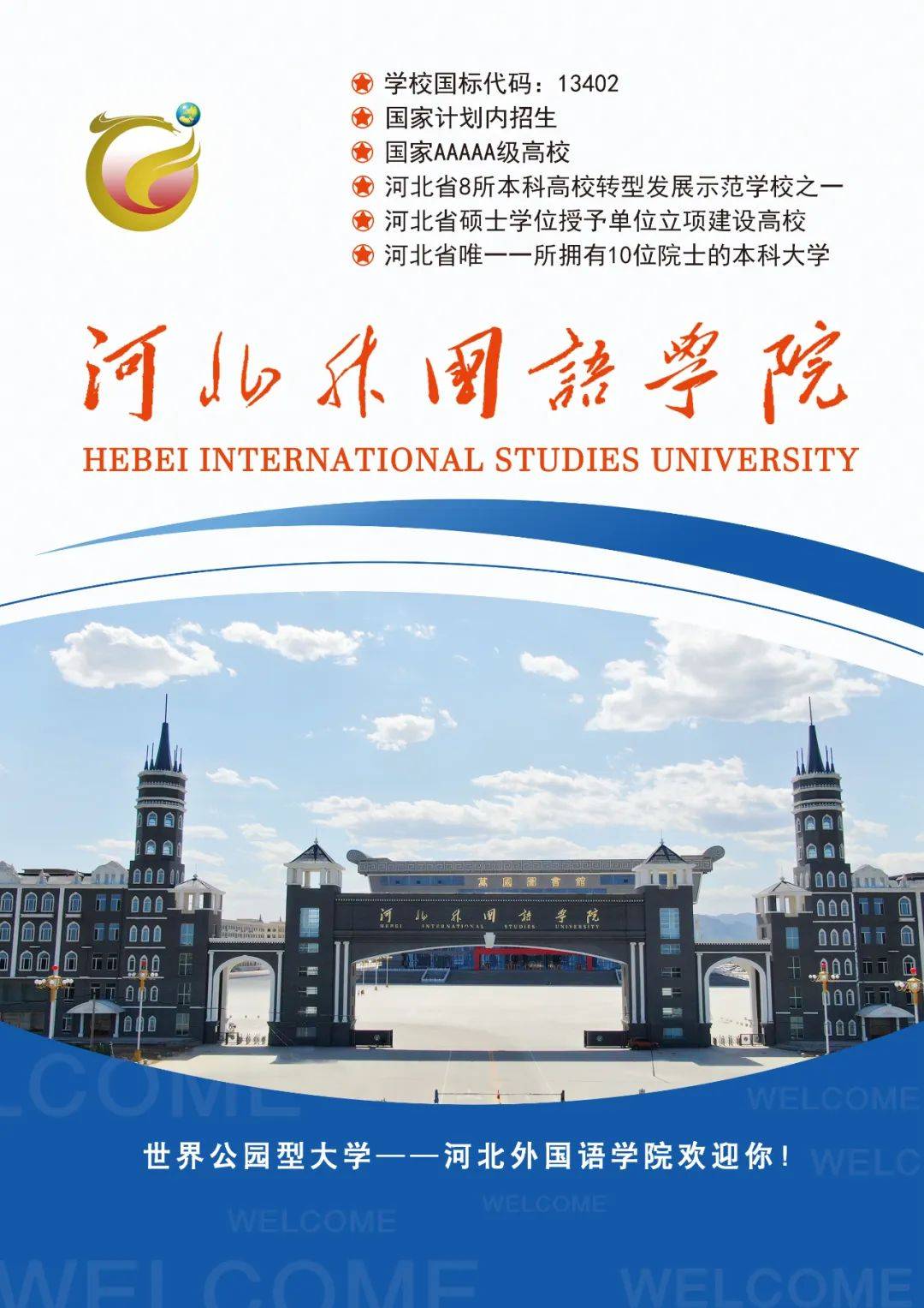 2025年河北外国语学院招生章程