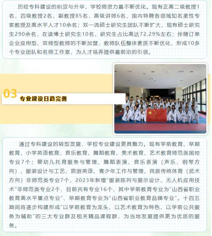 2025年太原幼儿师范高等专科学校招生章程
