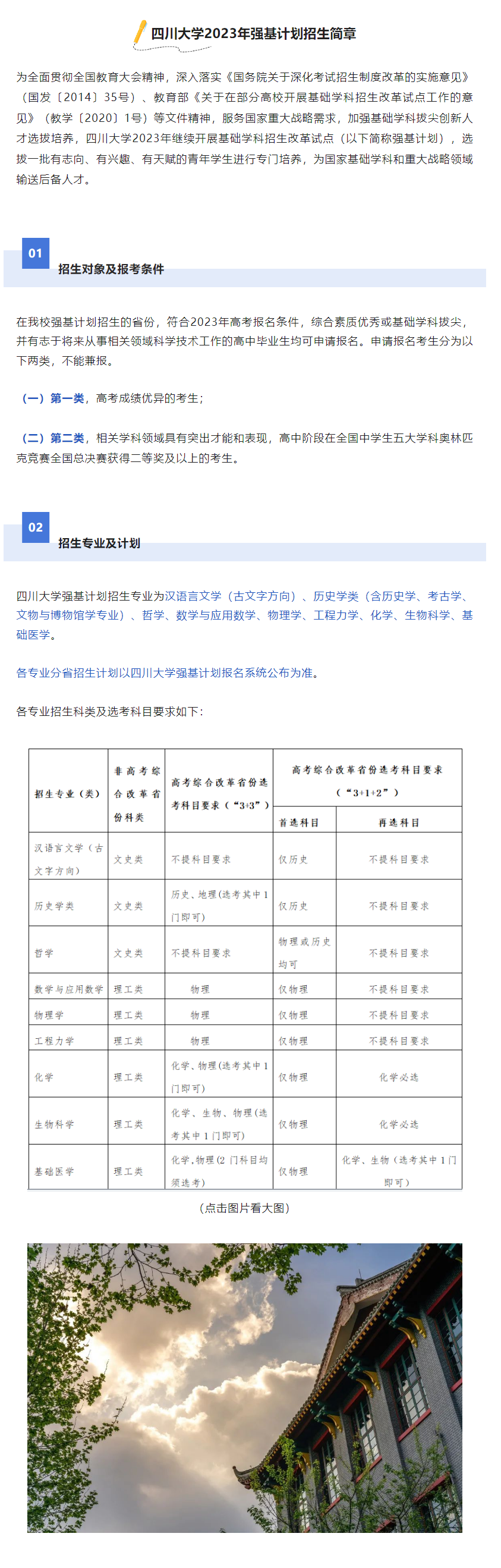 2025年四川大学招生章程