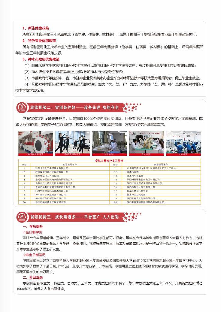 2025年神木职业技术学院招生章程