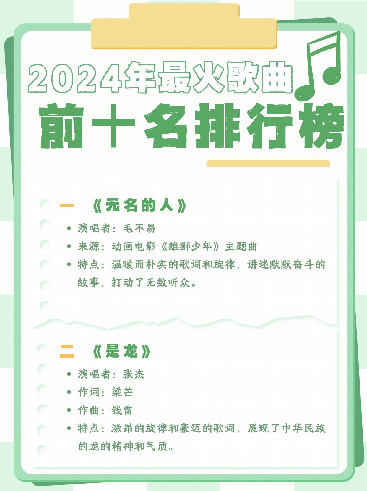 世界十大名曲2025年排行榜前十名榜单出炉