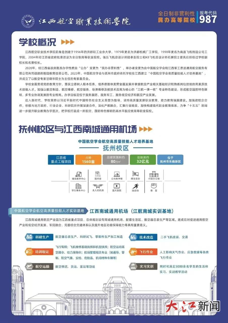 2025年江西航空职业技术学院招生章程