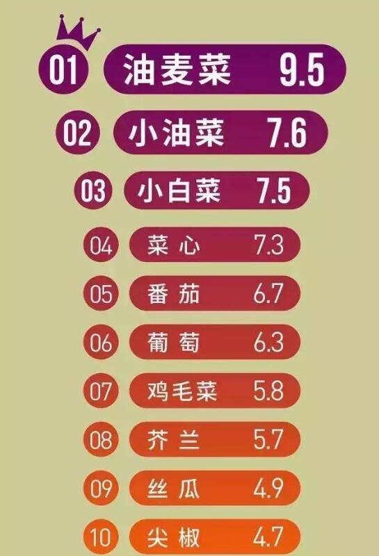 10月必吃的十大蔬菜2025年排行榜前十名榜单出炉