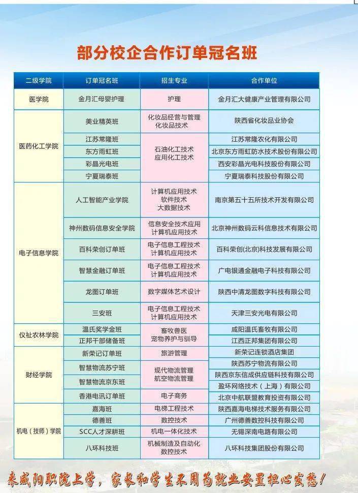 2025年咸阳职业技术学院招生章程