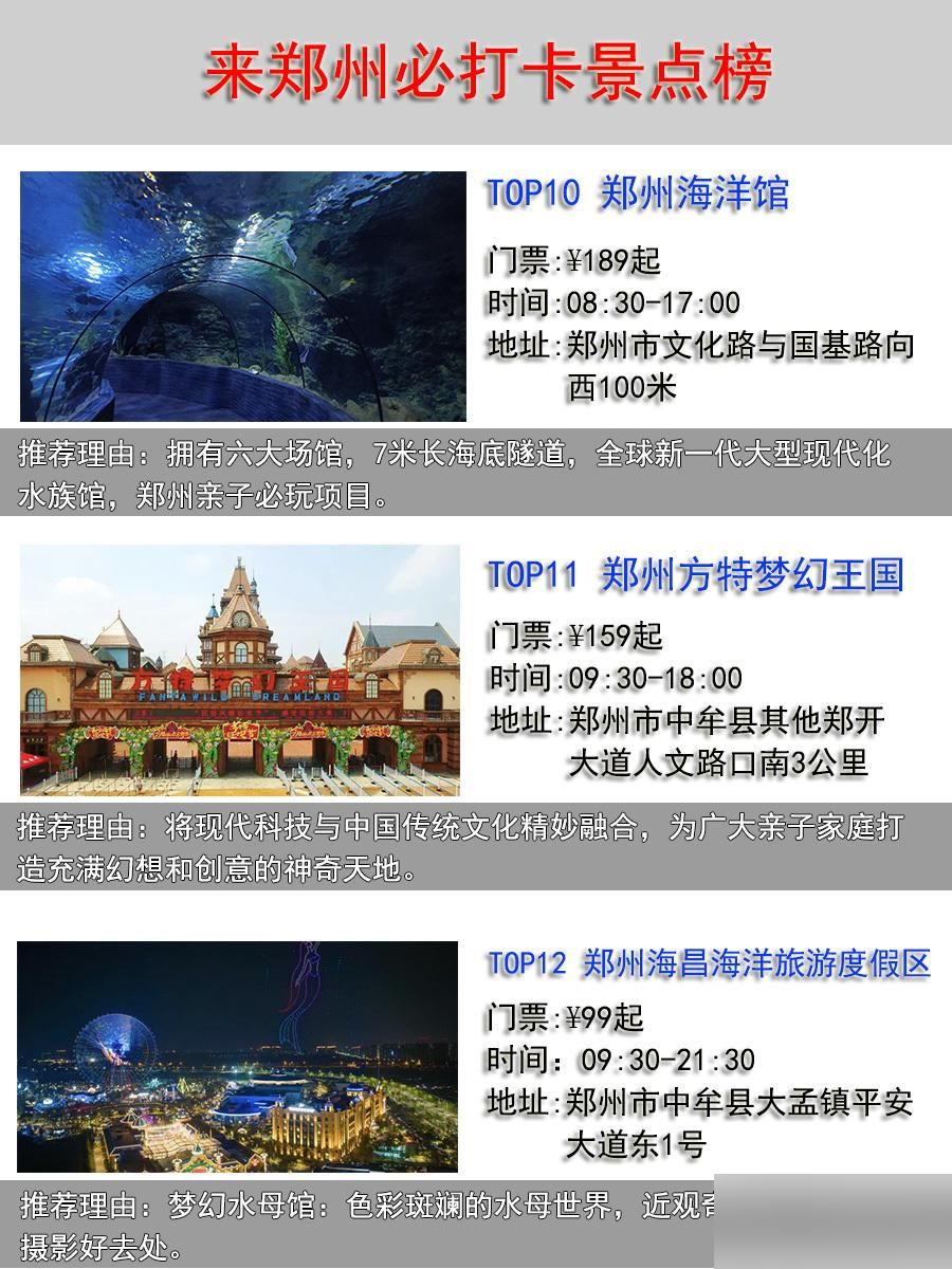 郑州十大游乐园2025年排行榜前十名榜单出炉