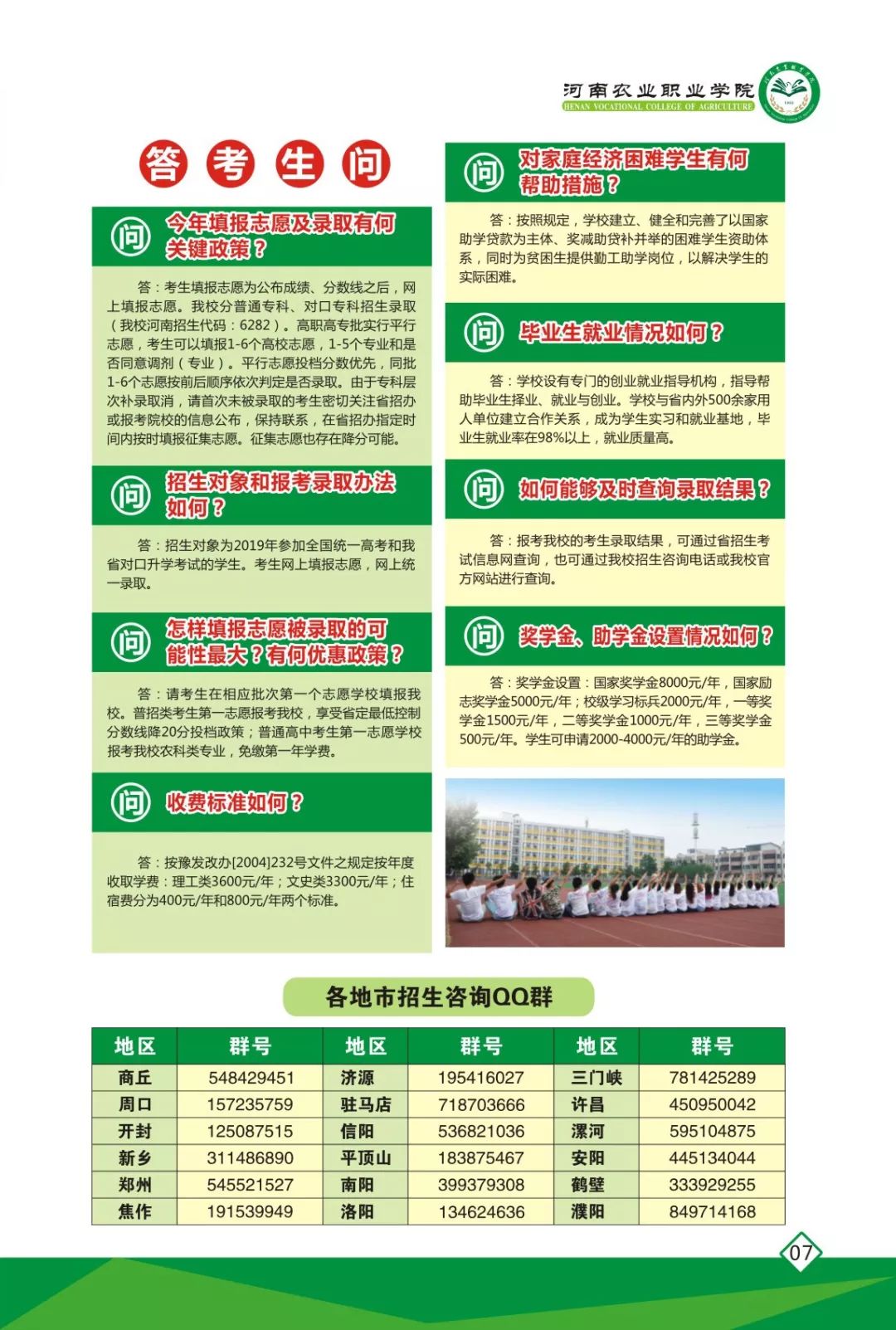 2025年河南农业职业学院招生章程