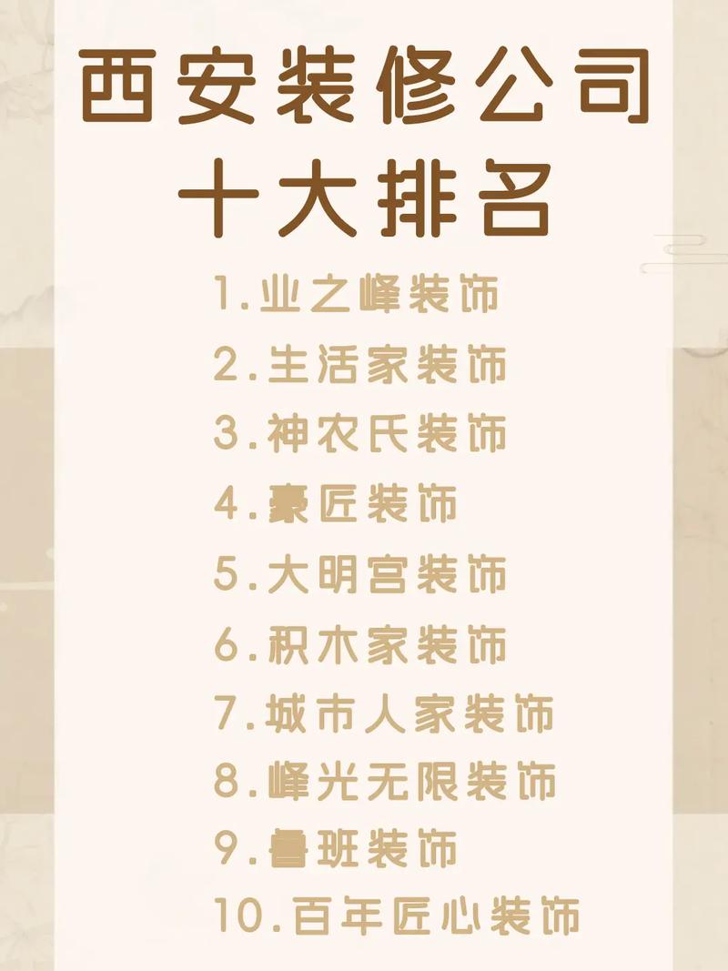 西安设计公司十强2025年排行榜前十名榜单出炉