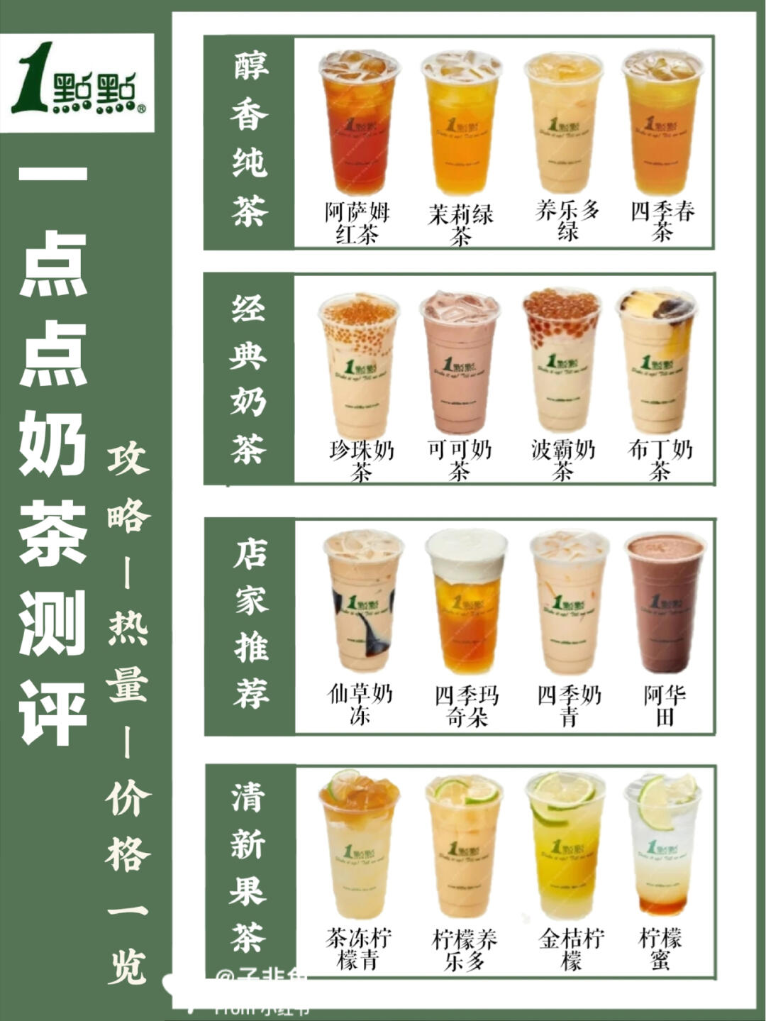 一点点奶茶十大必喝榜2025年排行榜前十名榜单出炉