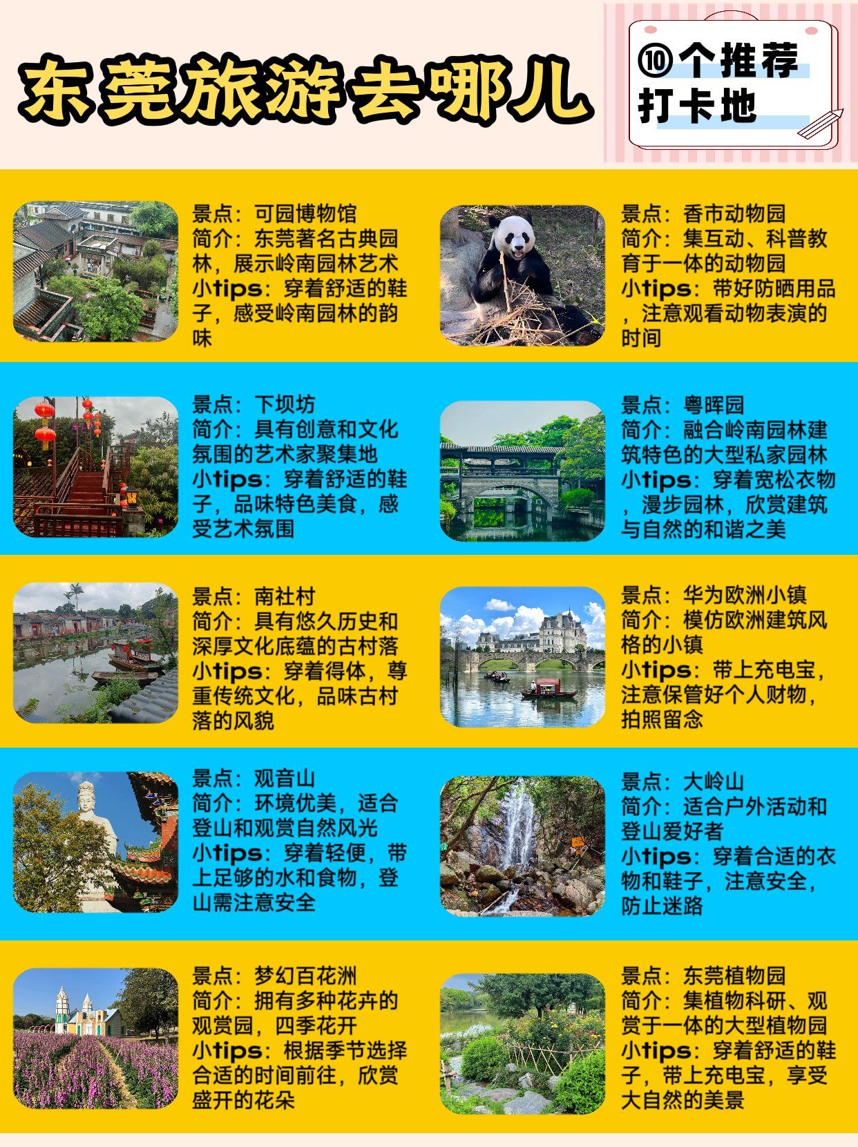 东莞十大适合家庭游的地方2025年排行榜前十名榜单出炉