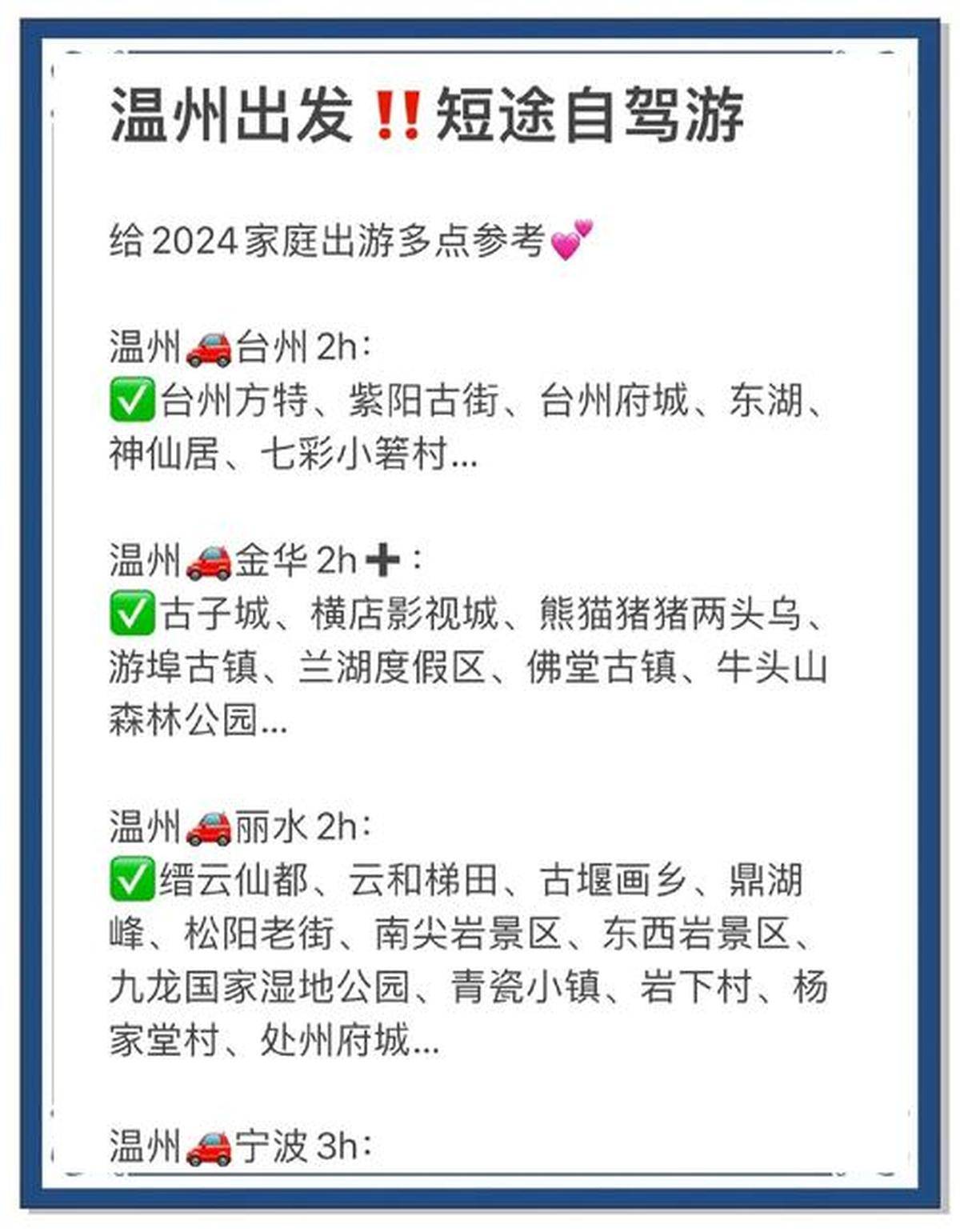 温州十大家庭游好去处2025年排行榜前十名榜单出炉