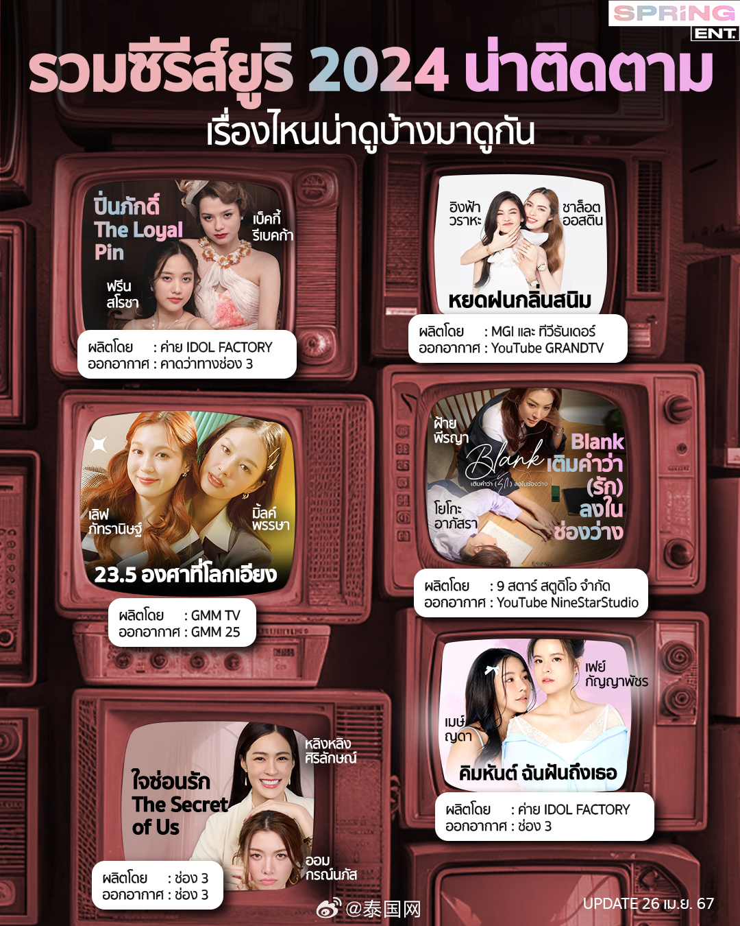 泰国十大经典腐剧2025年排行榜前十名榜单出炉