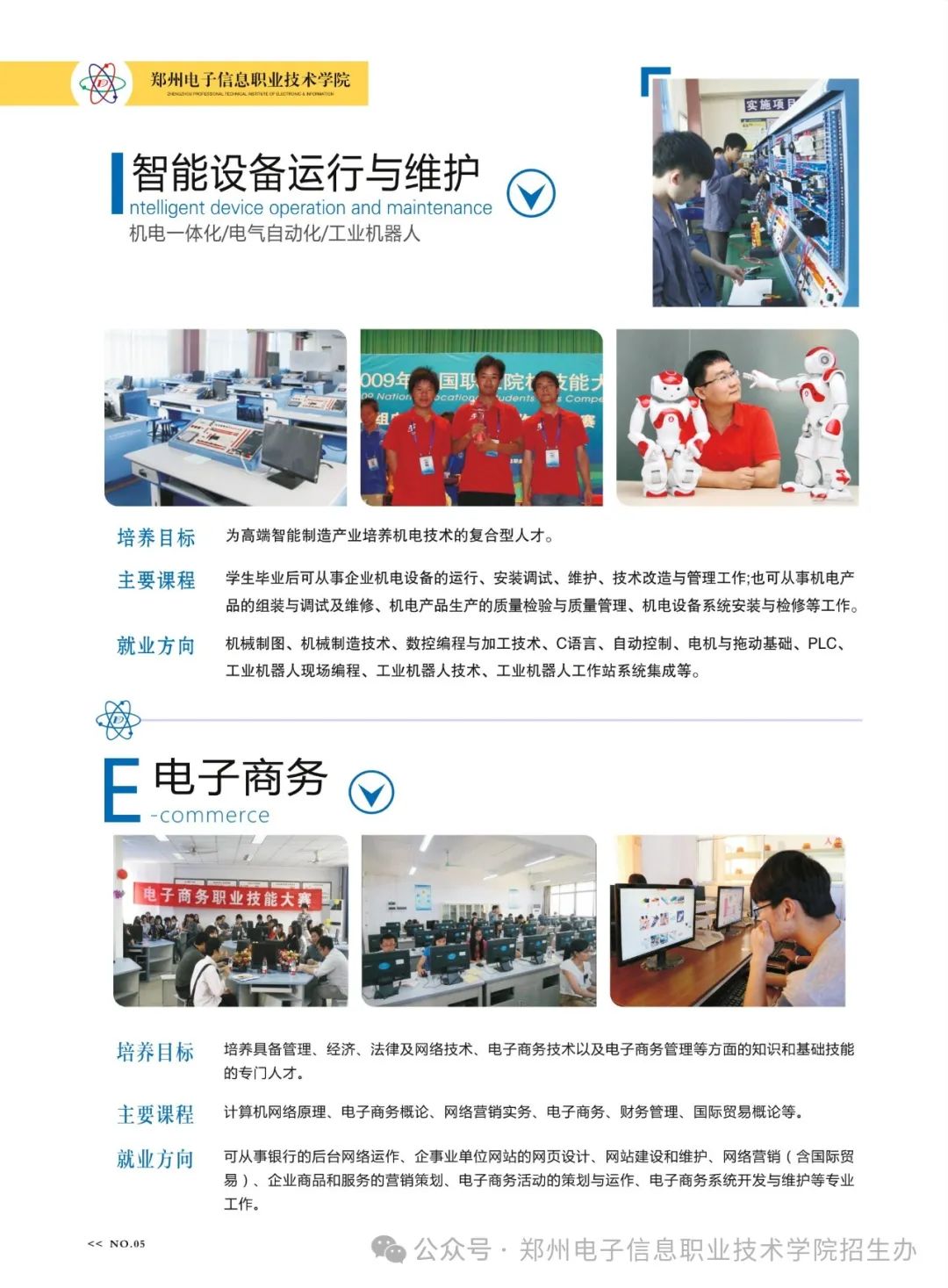 2025年郑州电子信息职业技术学院招生章程