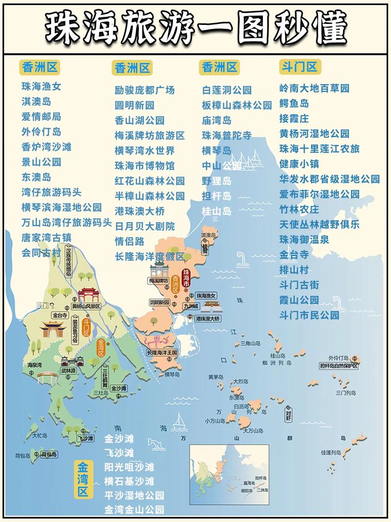 珠海十大夏季旅游好去处2025年排行榜前十名榜单出炉