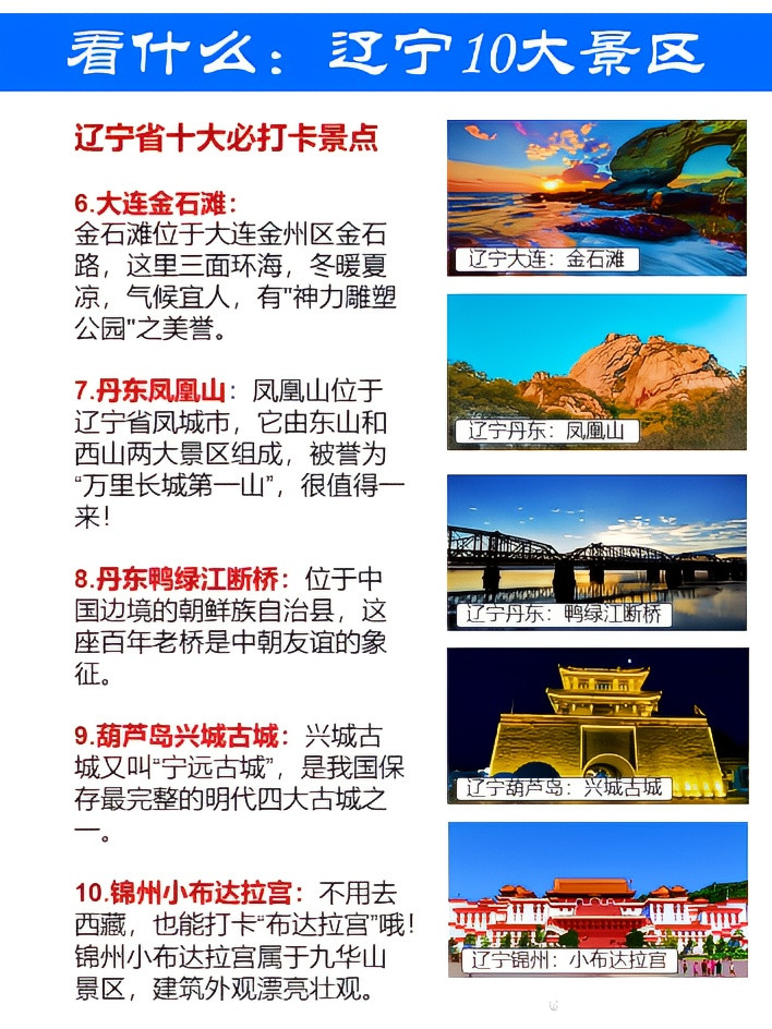 辽宁十大秋季旅游好去处2025年排行榜前十名榜单出炉