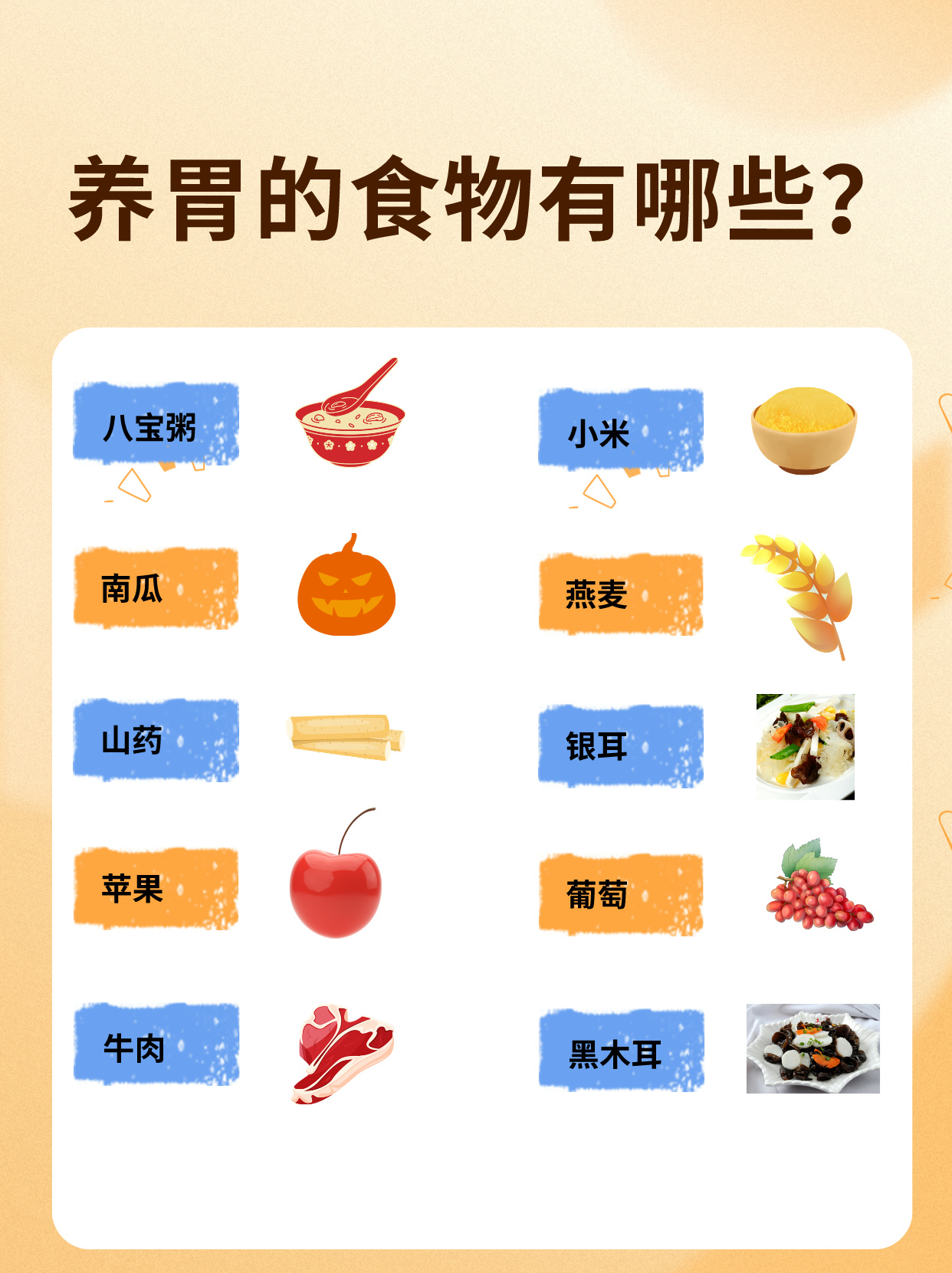 十大最养胃的食物2025年排行榜前十名榜单出炉