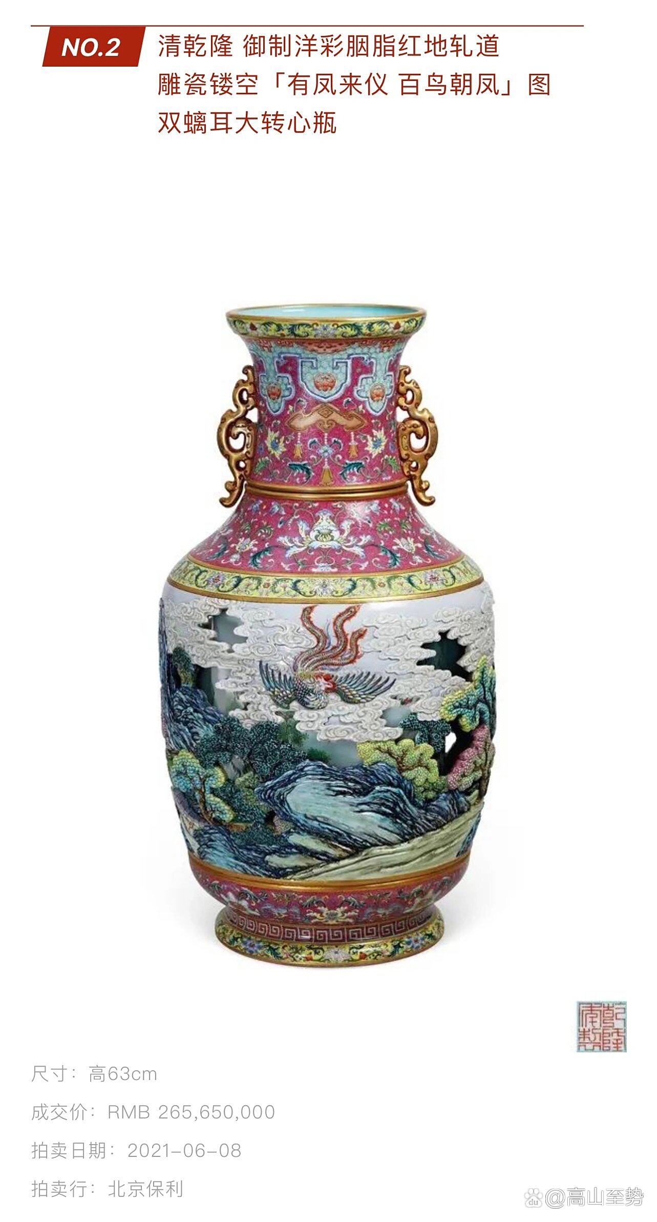 十大最贵清代瓷器2025年排行榜前十名榜单出炉