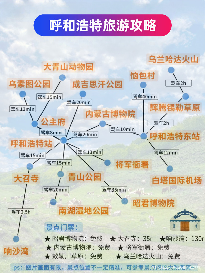 呼和浩特十大著名景点2025年排行榜前十名榜单出炉