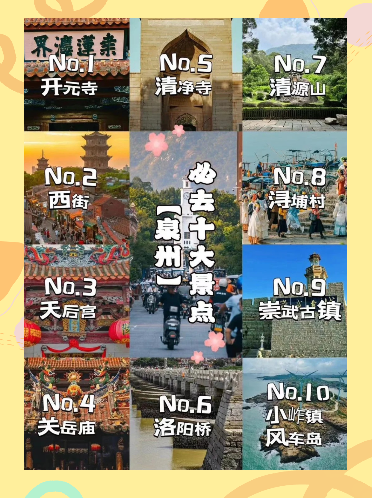 泉州十大秋季旅游好去处2025年排行榜前十名榜单出炉