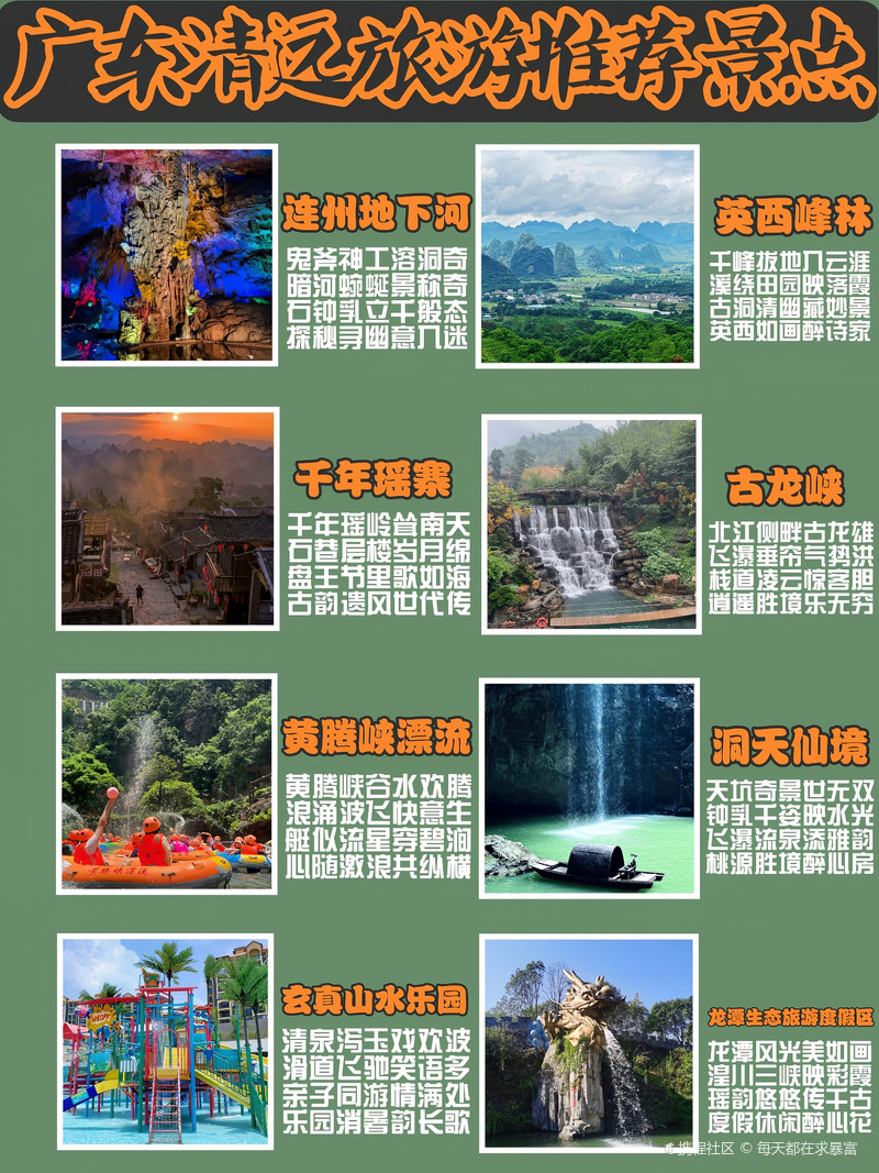 清远十大自驾游必去景点2025年排行榜前十名榜单出炉