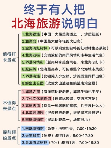北海十大适合露营的地方2025年排行榜前十名榜单出炉