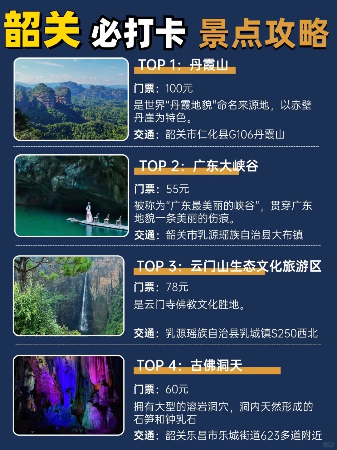 丹霞山周边十大旅游景点2025年排行榜前十名榜单出炉