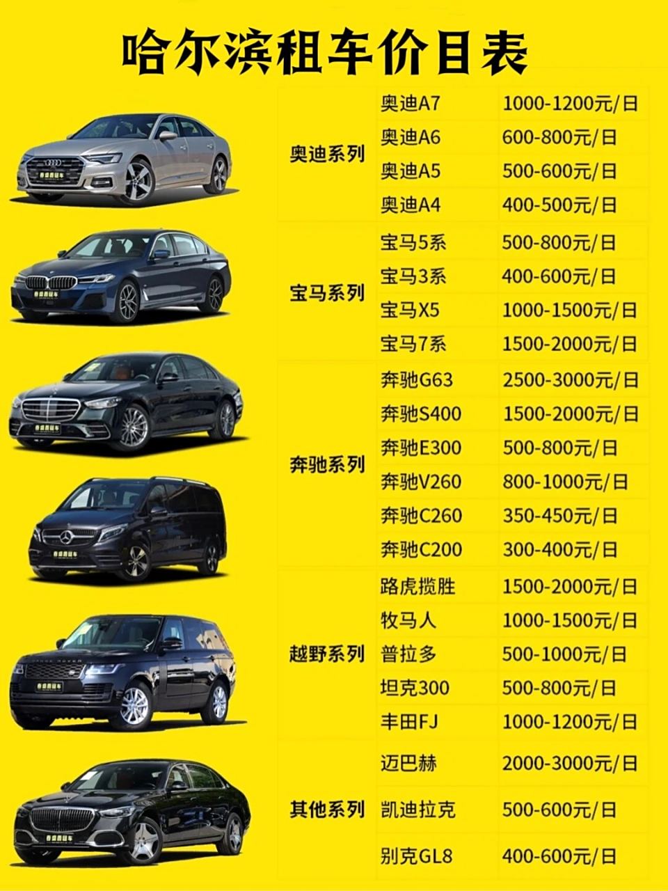 哈尔滨十大租车公司2025年排行榜前十名榜单出炉