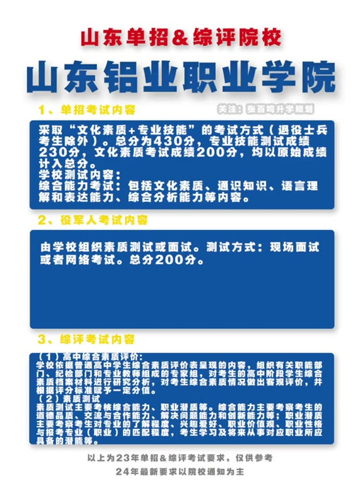 2026年山东铝业职业学院招生章程 2026年山东铝业职业学院招生章程