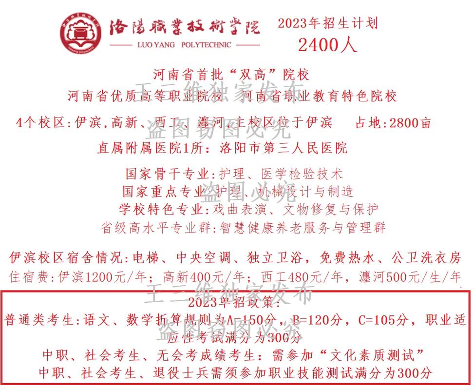 2026年洛阳职业技术学院招生章程