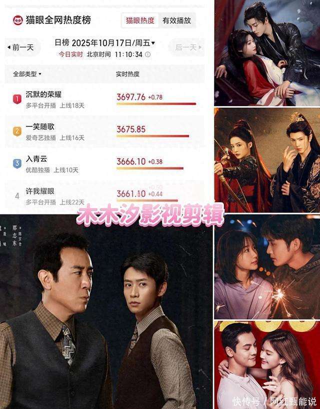 中国最火电视剧网络点击量2026年本年度热度口碑双榜对比