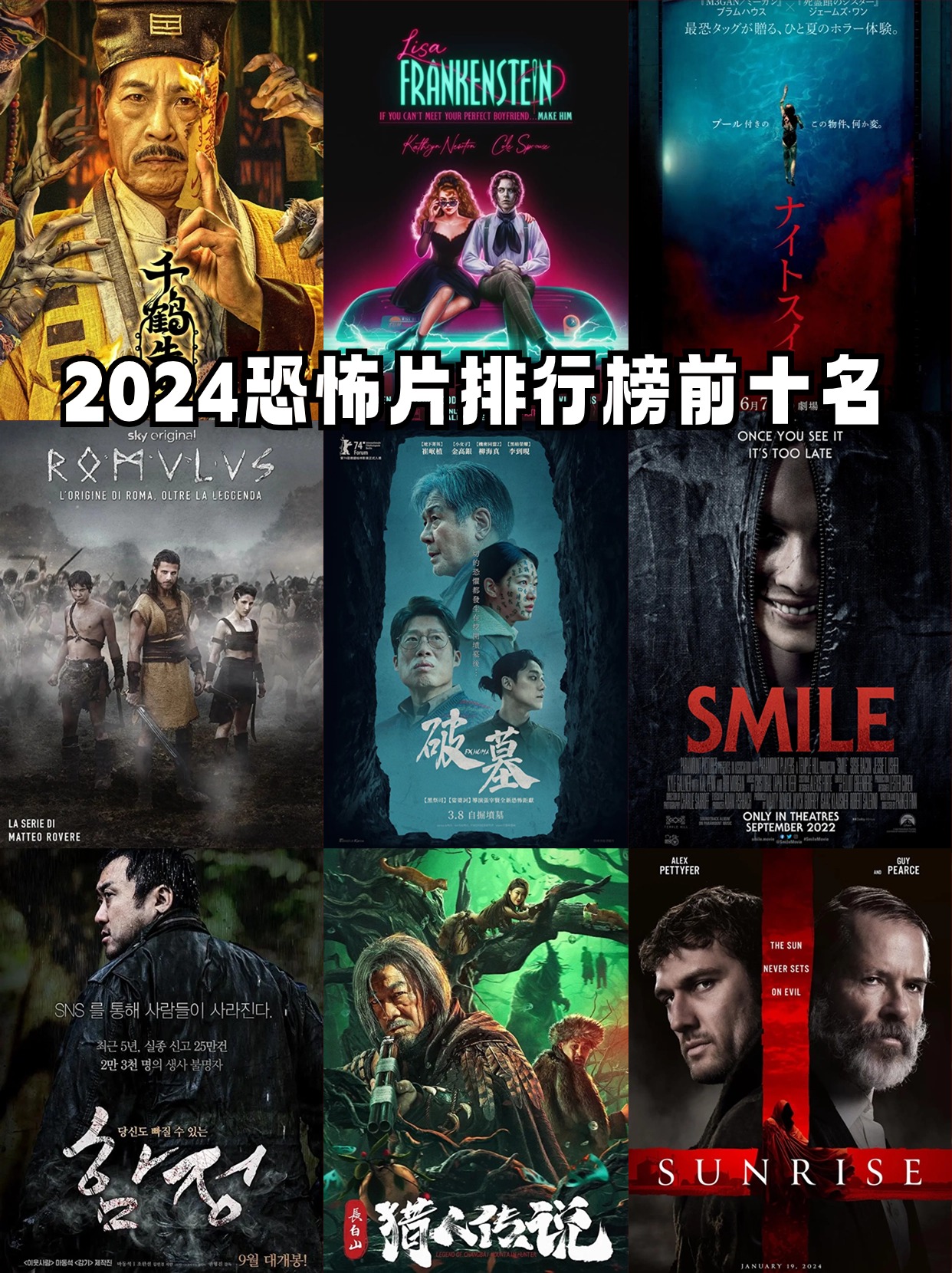 2022年人气恐怖电影TOP102026年本年度热度口碑双榜对比